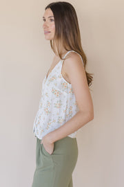 Celeste Button Tank