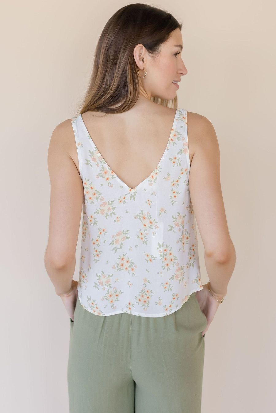 Celeste Button Tank