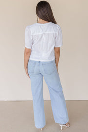 Jessa Eyelet Top
