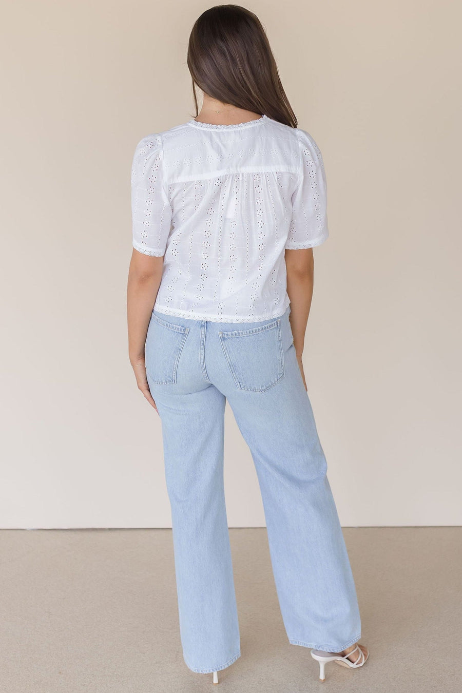 Jessa Eyelet Top