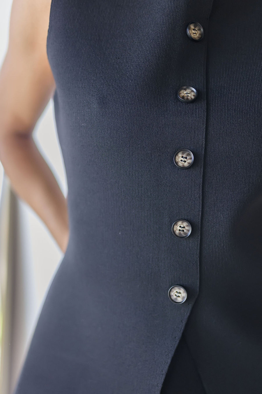 Sinclair Knit Button Vest