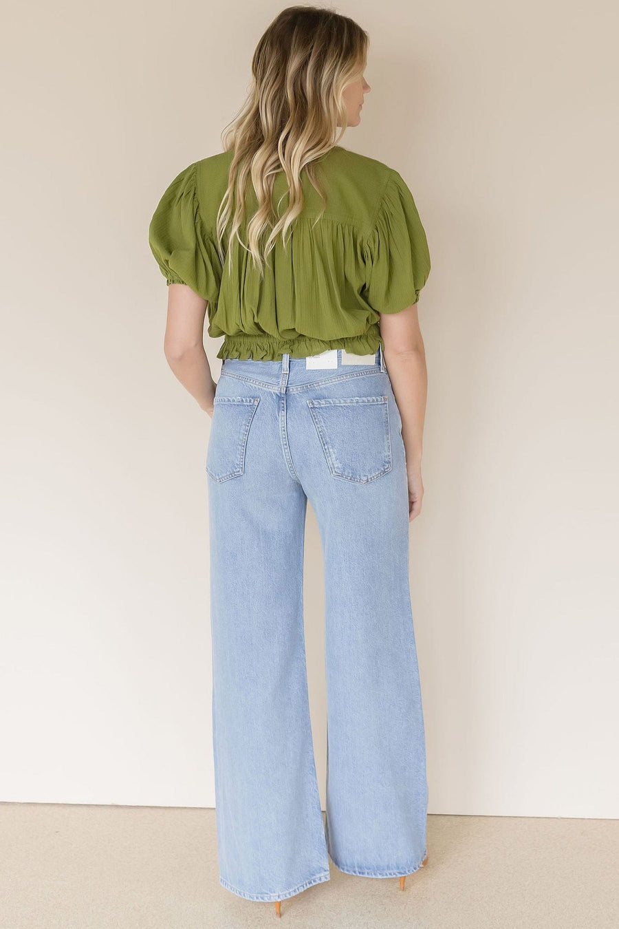 Little Cloud Button Up Crop Top