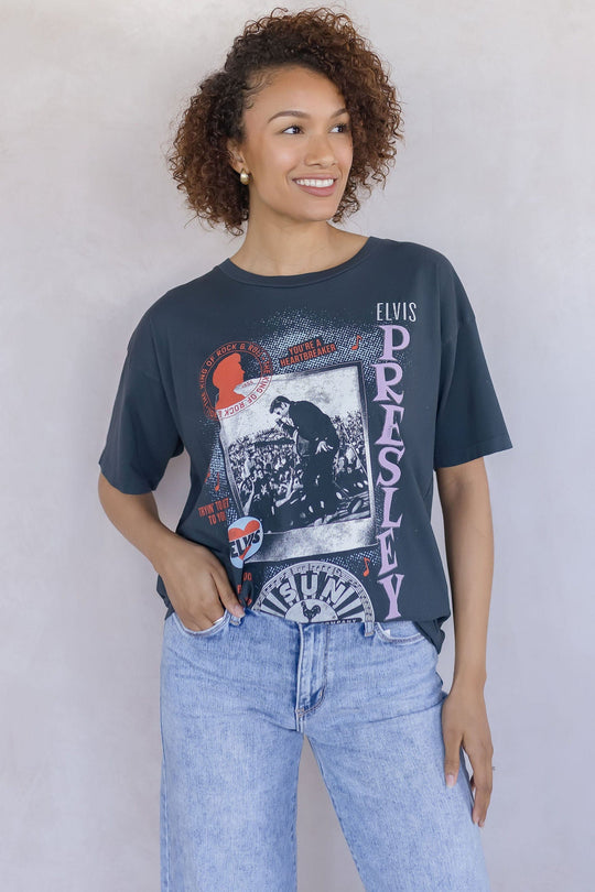Sun Records X Elvis Polaroid Collage Merch Tee