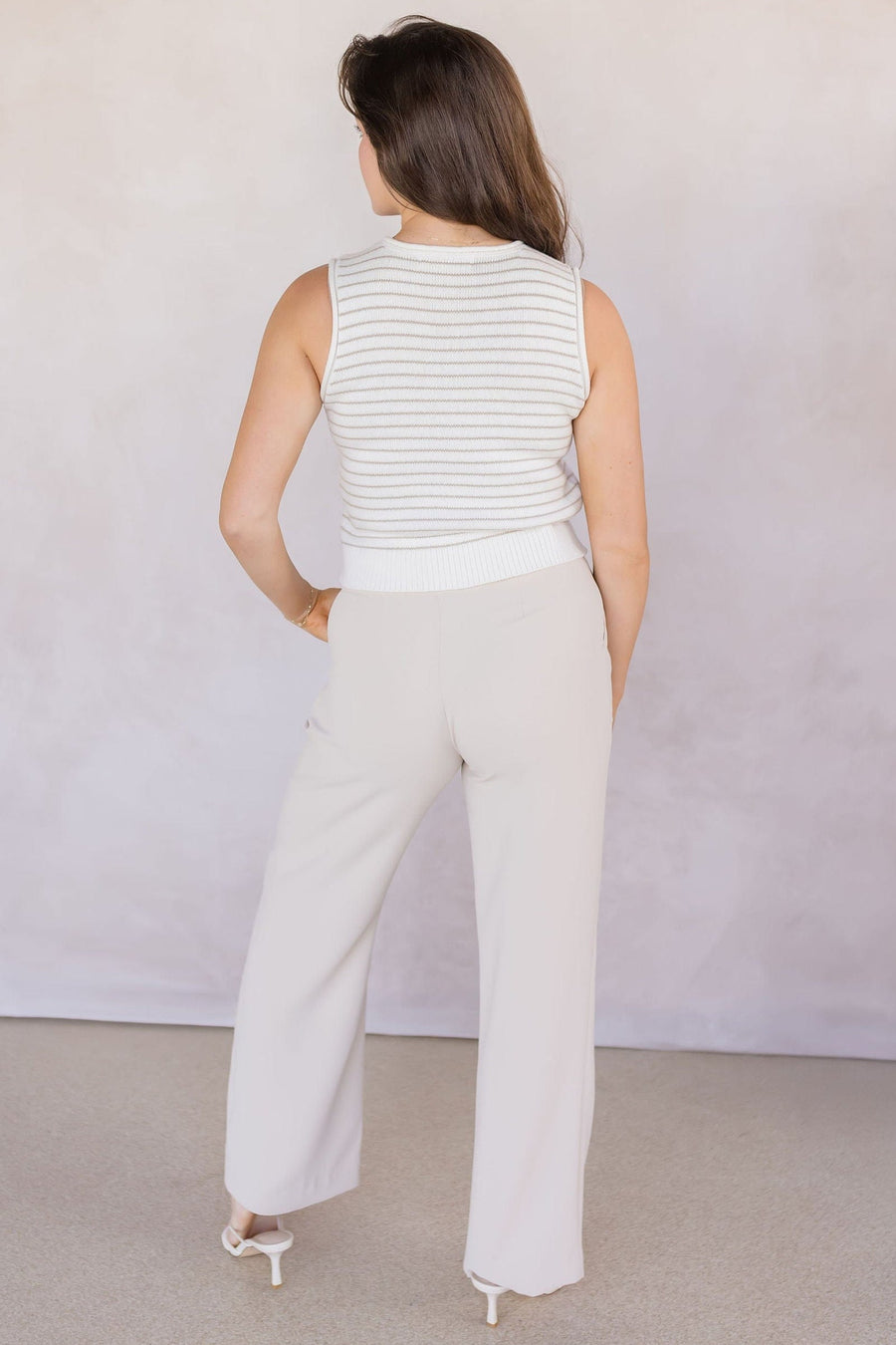 Hastings Striped Button Vest