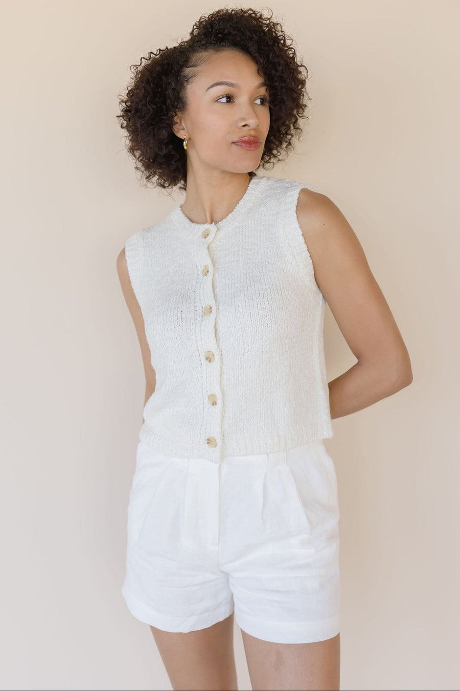 Jamie Crew Neck Sweater Vest