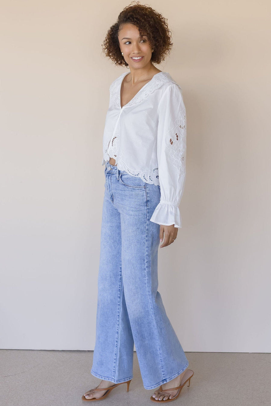 Penny Eyelet Detailed Blouse