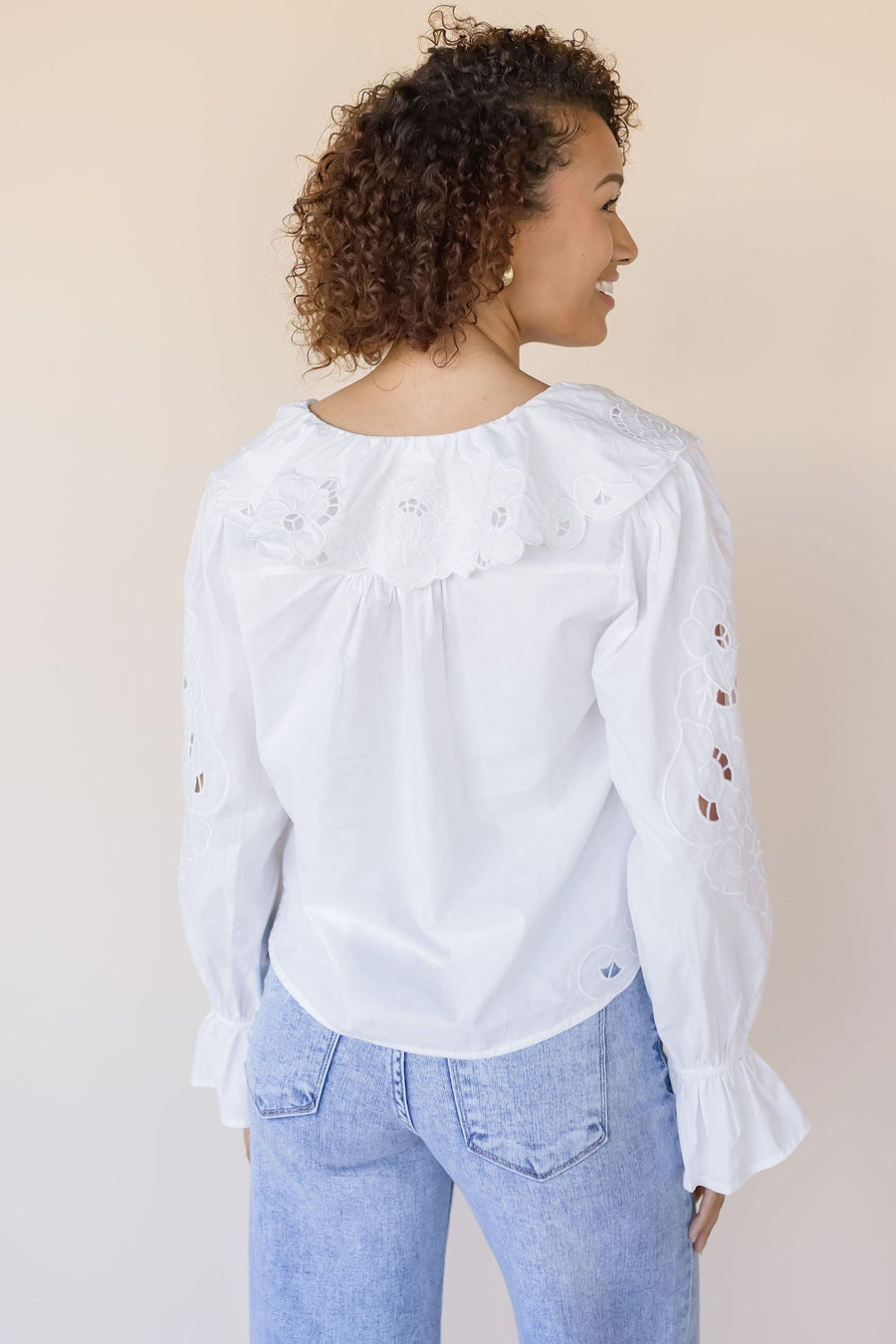 Penny Eyelet Detailed Blouse