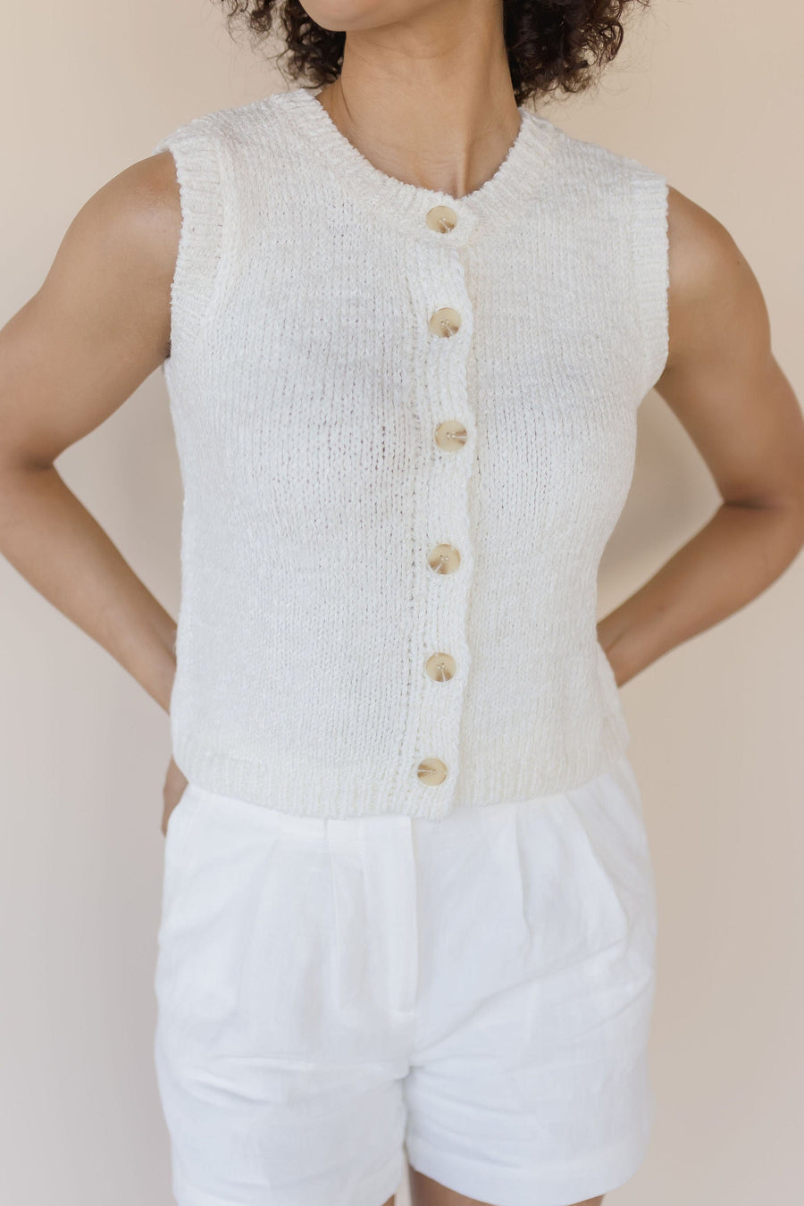 Jamie Crew Neck Sweater Vest