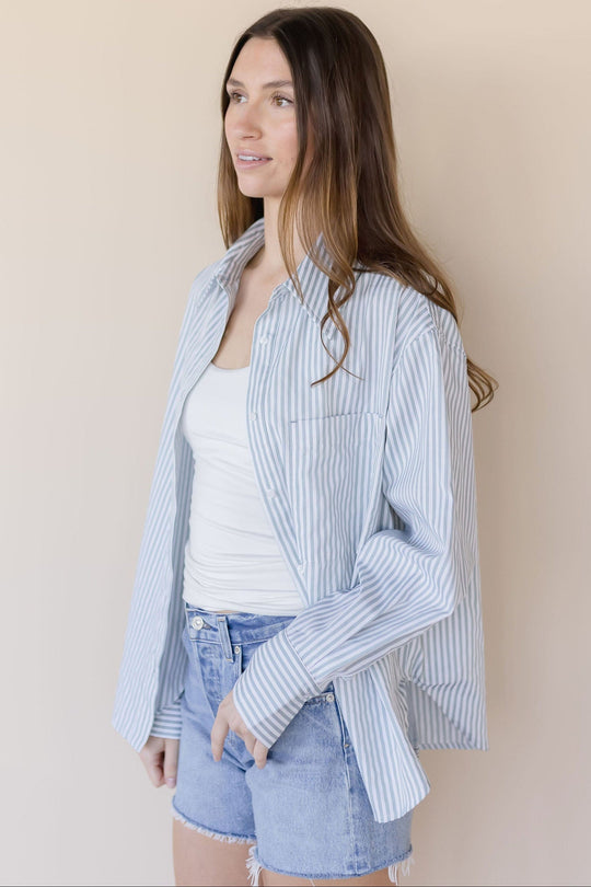 Isra Striped Button Up Shirt