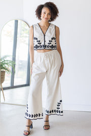Dahlia Embroidered Vest