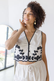 Dahlia Embroidered Vest