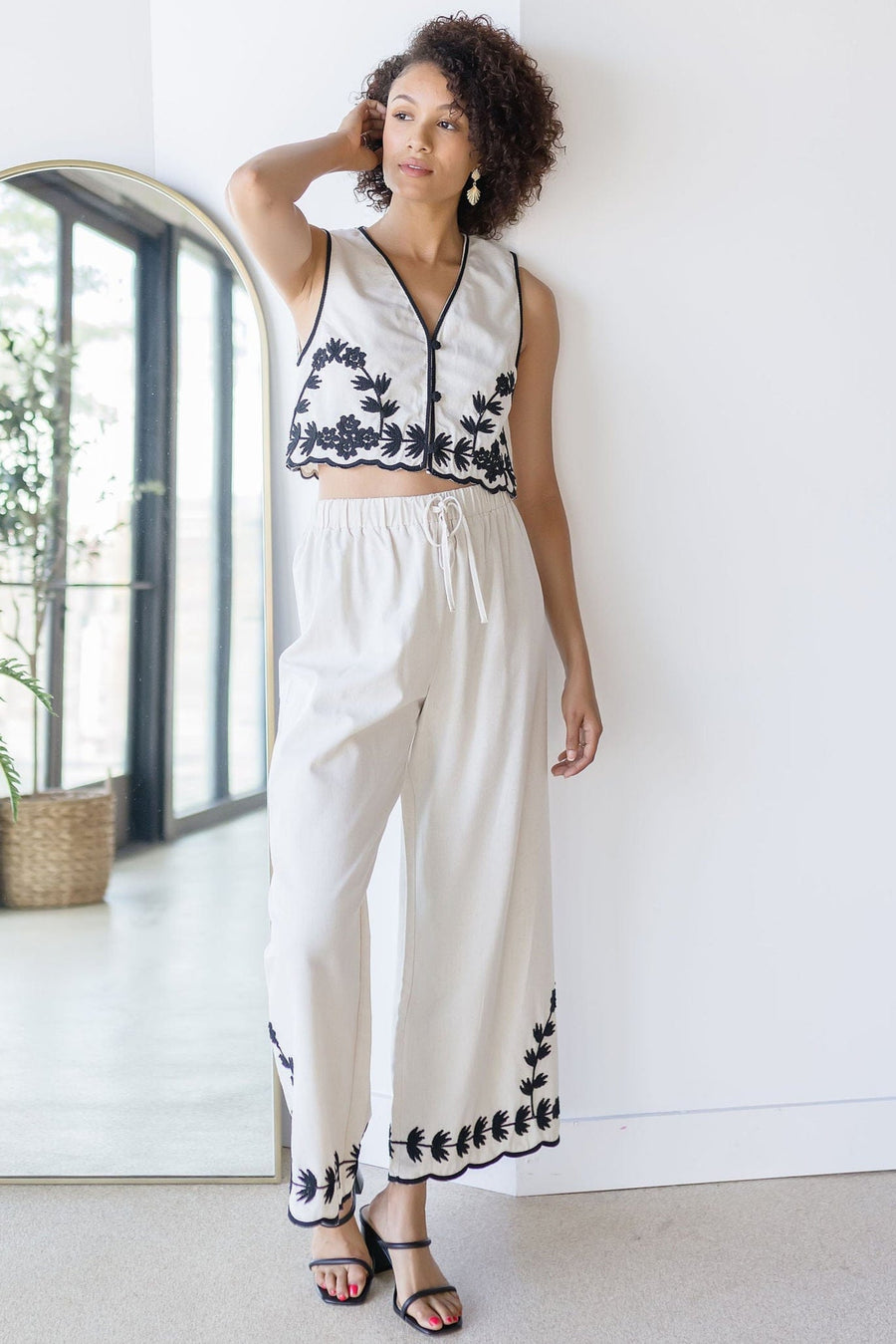 Dahlia Embroidered Vest