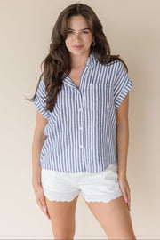Kirsty Short Sleeve Button Down Shirt
