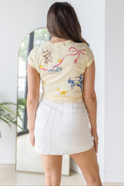 Western Flash Pointelle Tee