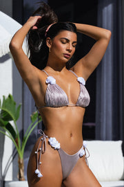 Fleur Tie Bottom Satin Mauve (Limited Edition)